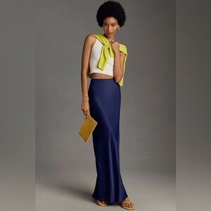 Anthropologie Tilda Maxi Skirt - Navy